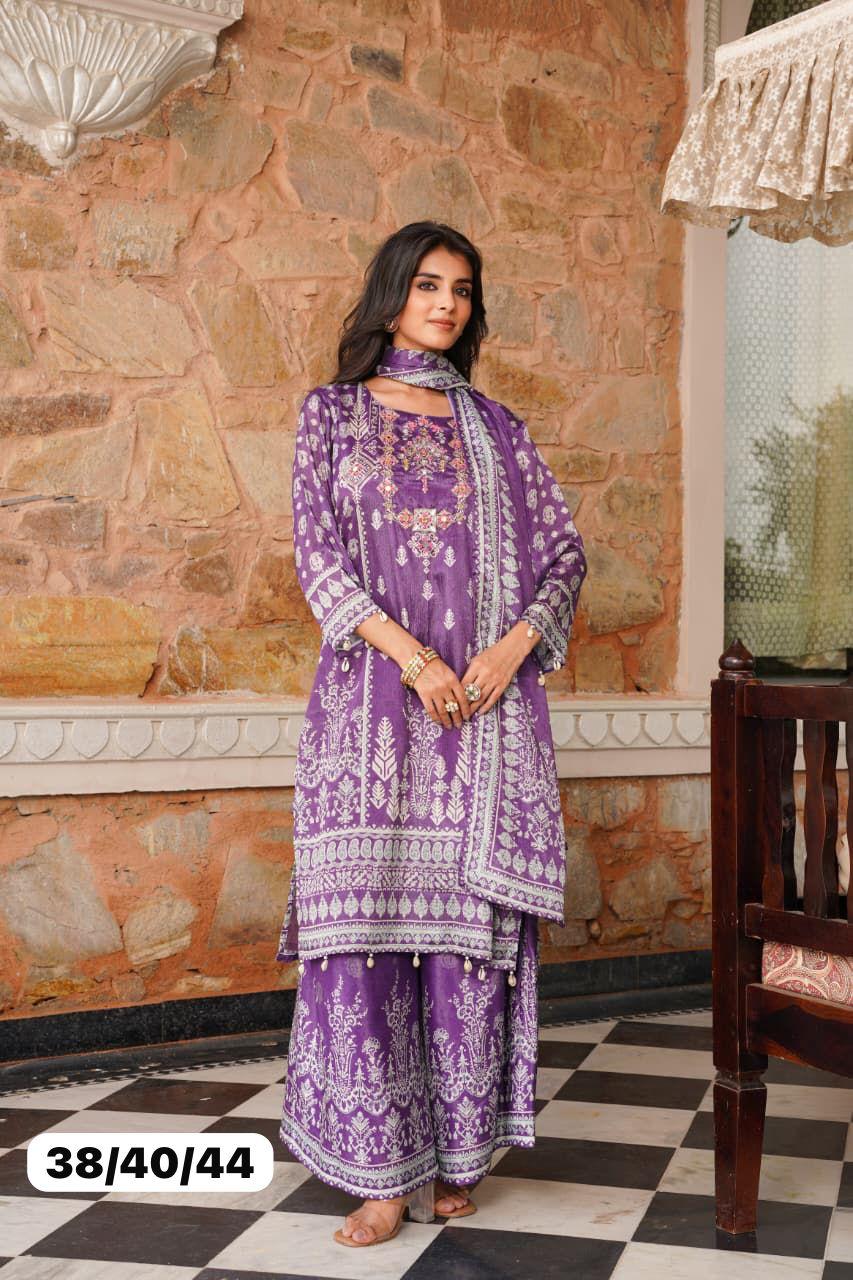 Amethyst Bloom Palazzo Set — Palazzo Set at Trendy Closet, Morrisville NC