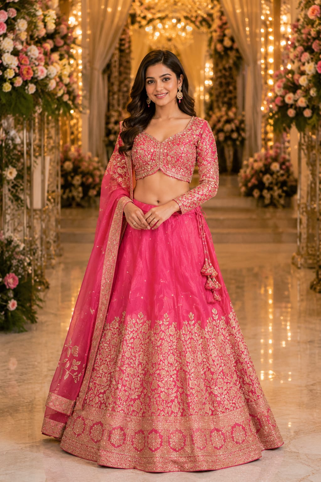 Rosé Royale Lehenga — Lehengas at Trendy Closet, Morrisville NC