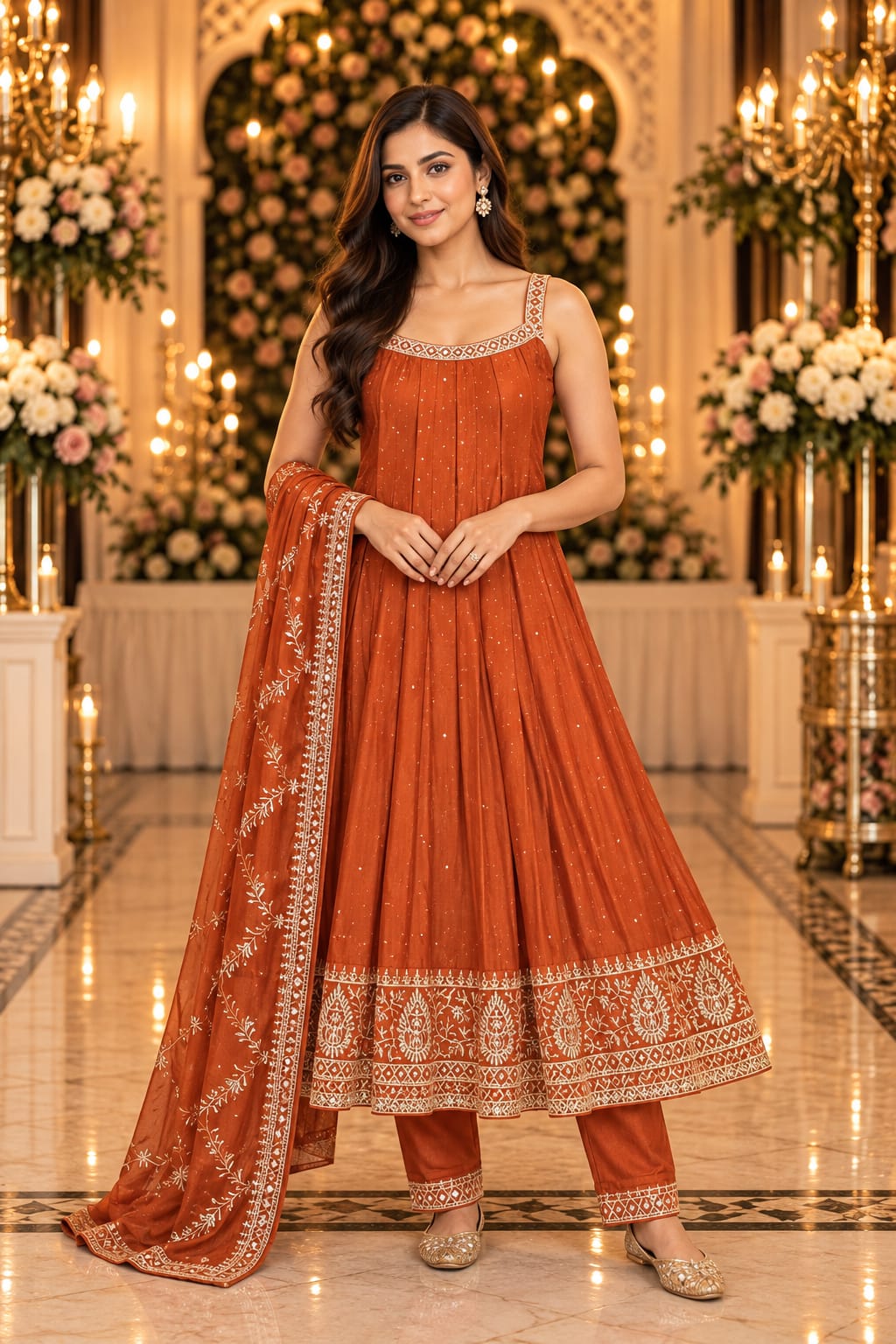 Amber Rust Radiance — Suit Set at Trendy Closet, Morrisville NC