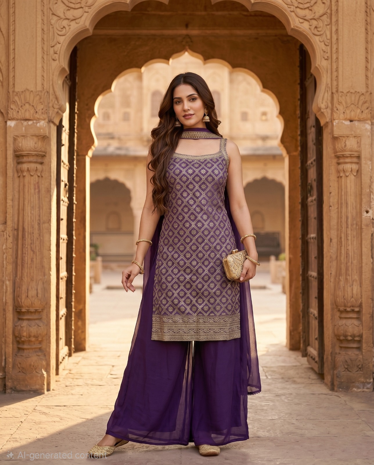 Amethyst Empress Palazzo Set — Palazzo Set at Trendy Closet, Morrisville NC