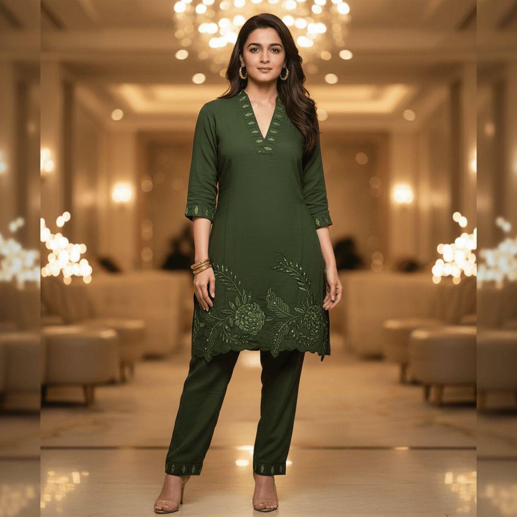 Emerald Bloom Set — Suit Set at Trendy Closet, Morrisville NC