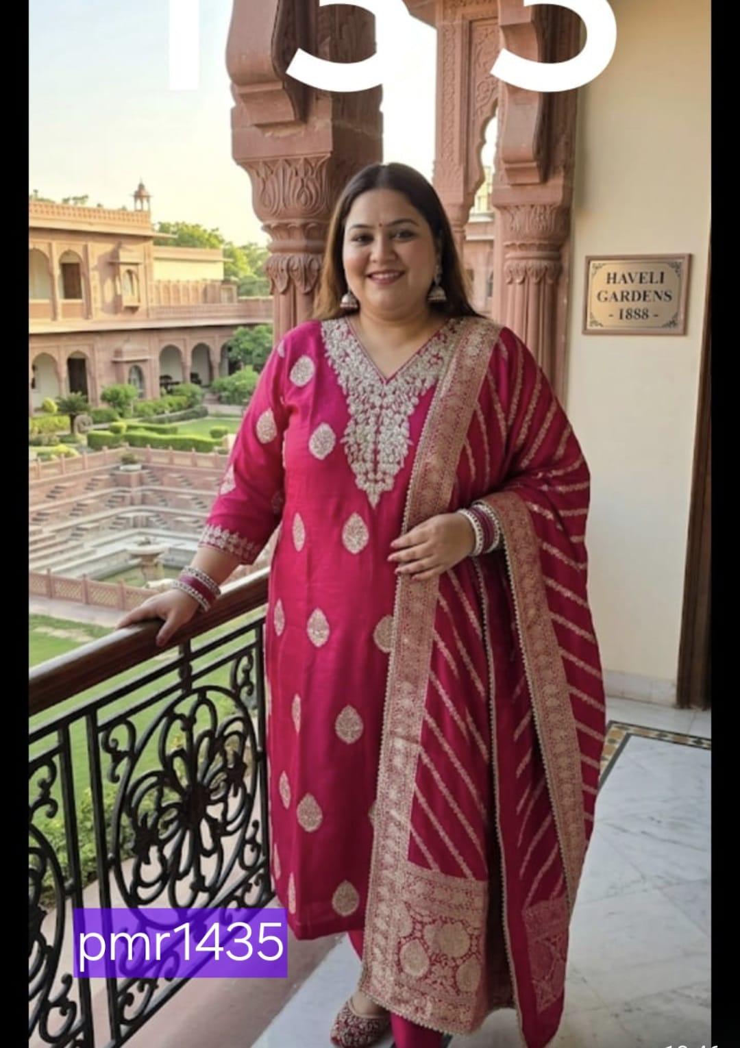 Magenta Gul-e-Bahar Suit — Suit Set at Trendy Closet, Morrisville NC