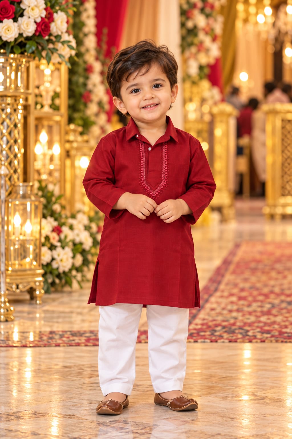 Maroon Royal Prince Set — Kids - Boy at Trendy Closet, Morrisville NC