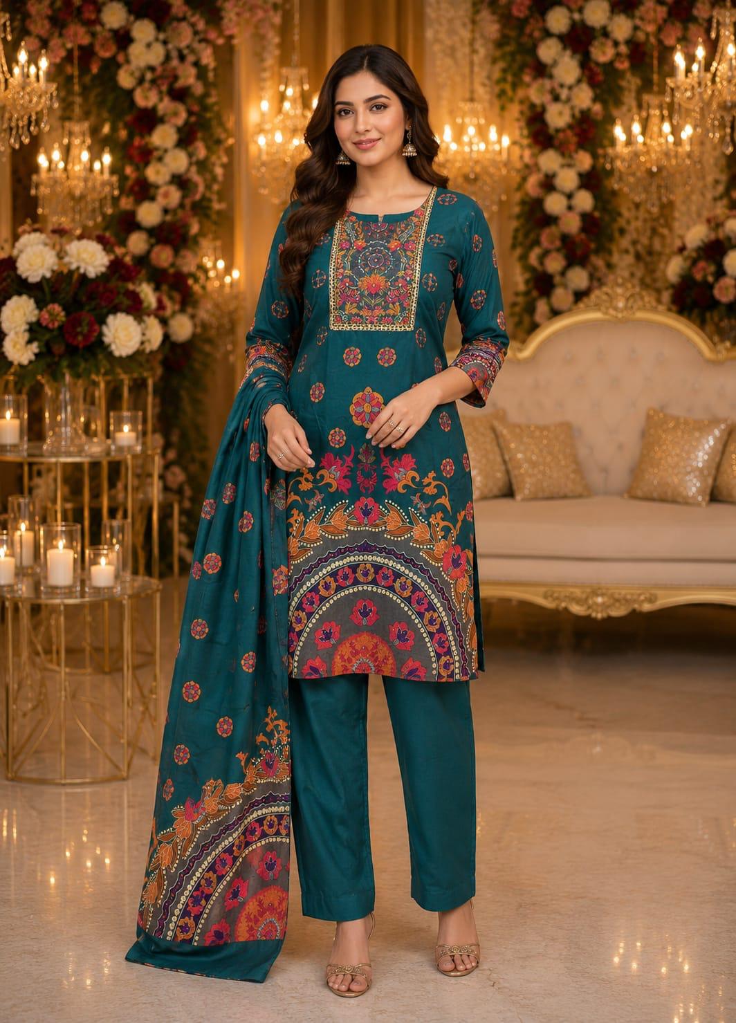 Teal Heritage Suit — Suit Set at Trendy Closet, Morrisville NC