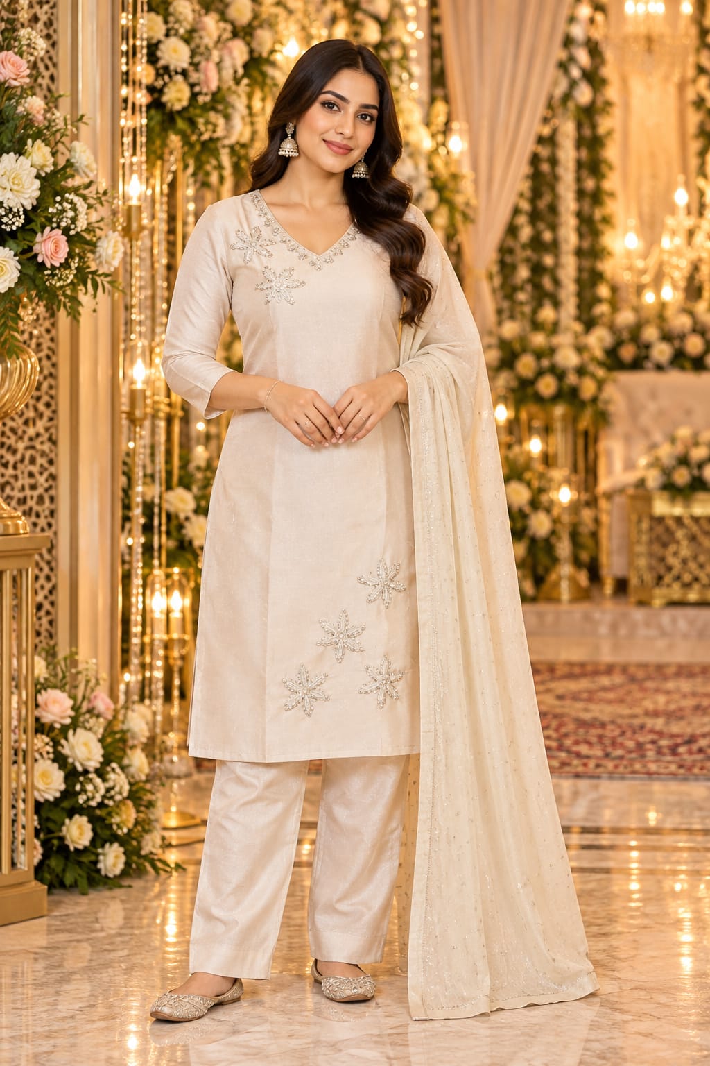Ivory Pearl Bloom Set — Suit Set at Trendy Closet, Morrisville NC