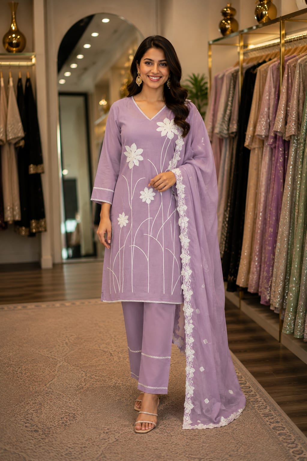 Lavender Meadow Suit Set — Suit Set at Trendy Closet, Morrisville NC