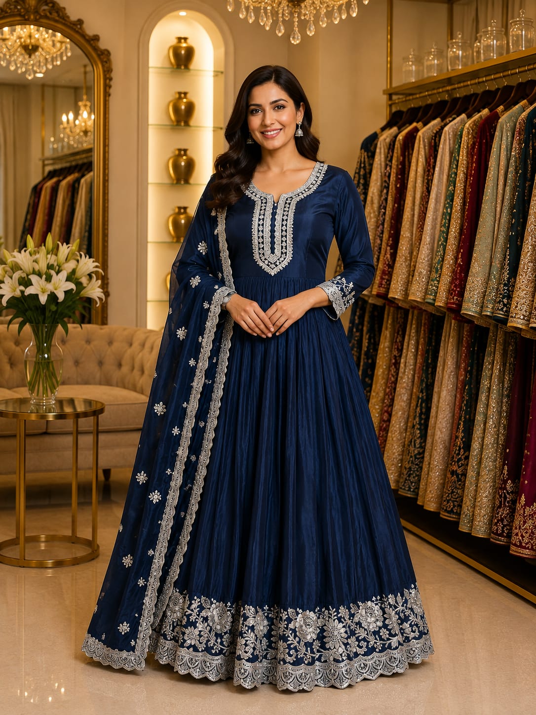 Midnight Sapphire Gown — Gowns at Trendy Closet, Morrisville NC