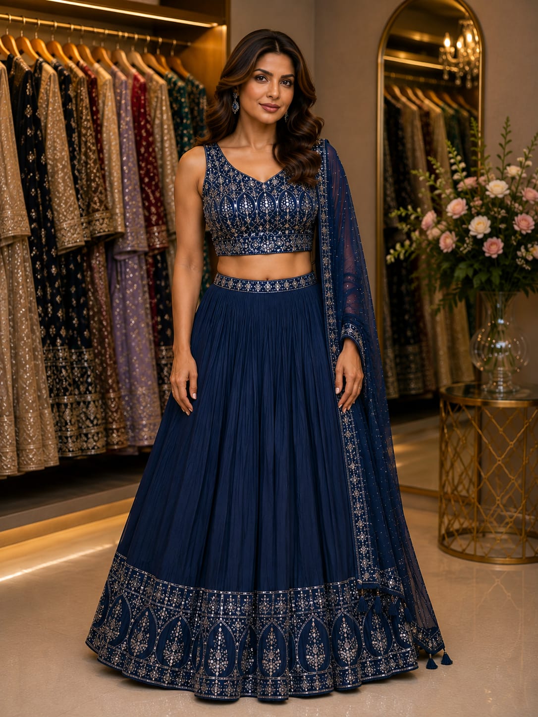 Midnight Star Lehenga — Lehengas at Trendy Closet, Morrisville NC