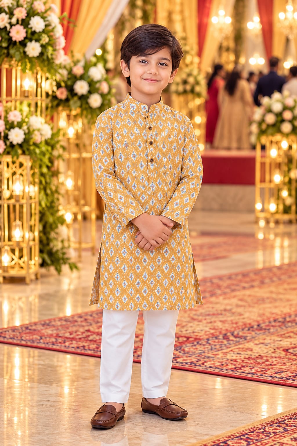 Mustard Ikat Prince — Kids - Boy at Trendy Closet, Morrisville NC