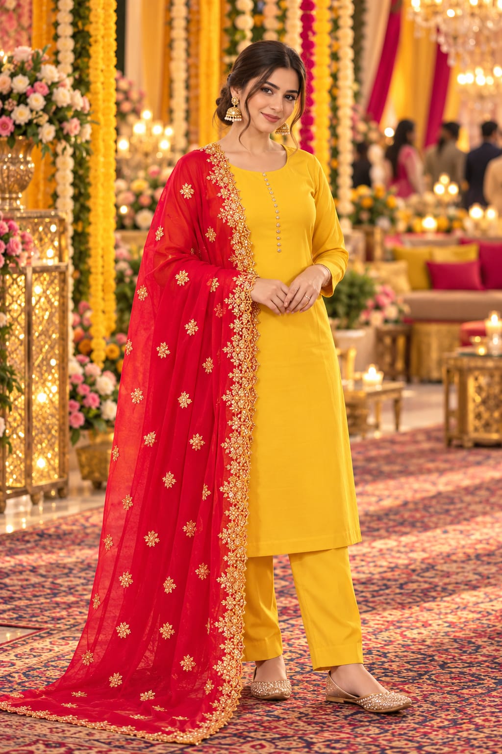 Saffron Marigold Suit-Set — Suit Set at Trendy Closet, Morrisville NC