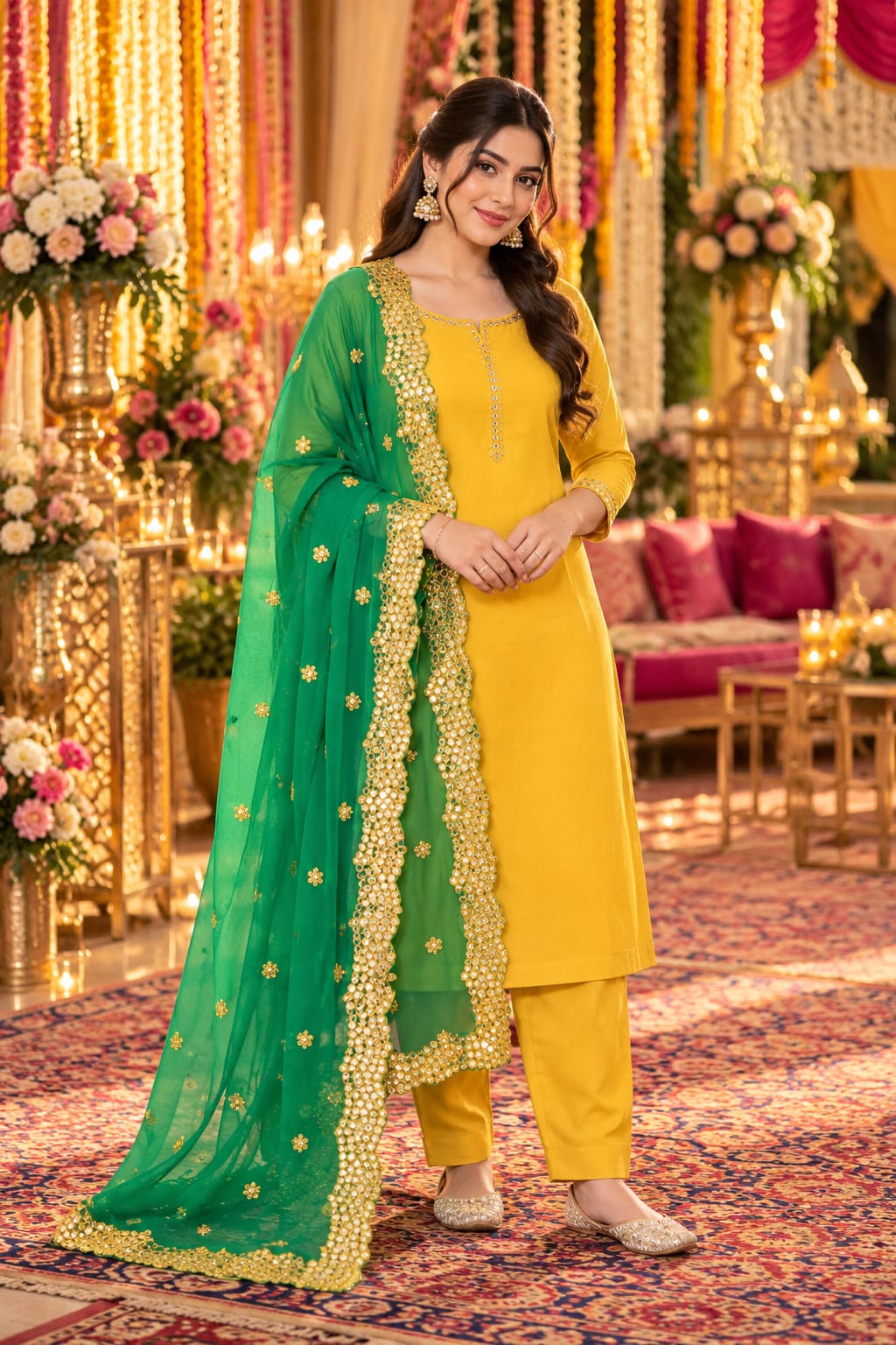 Saffron Radiance Suit Set — Suit Set at Trendy Closet, Morrisville NC