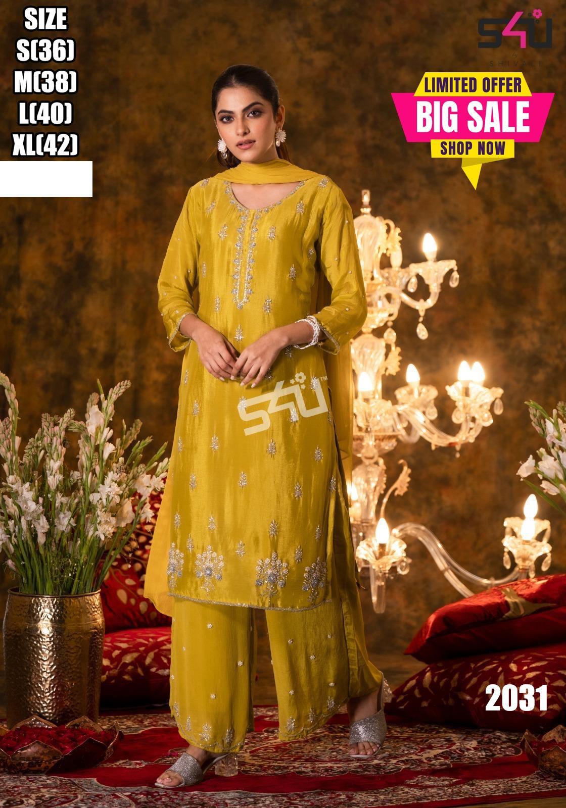 Saffron Silk Palazzo Set — Palazzo Set at Trendy Closet, Morrisville NC