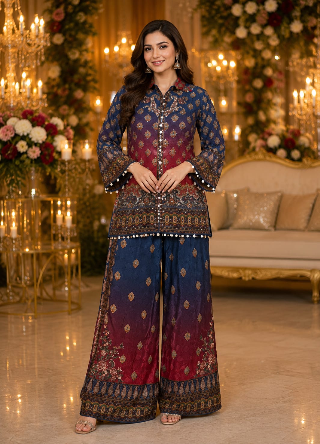 Midnight Ombre Printed Co-ord Set — Co-ord Set at Trendy Closet, Morrisville NC