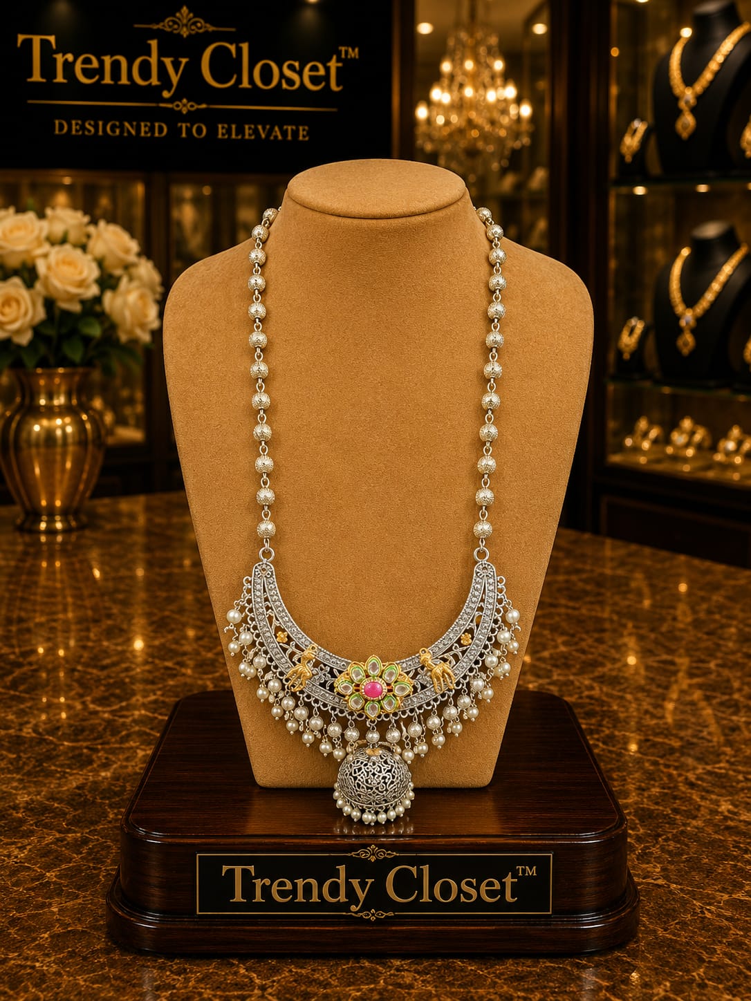 Ethereal Silver Rani Haar — Accessories at Trendy Closet, Morrisville NC