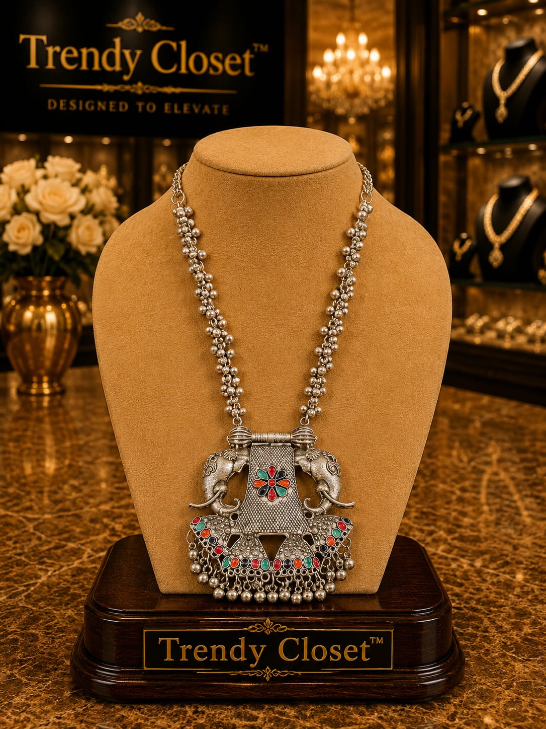 Heritage Gajah Necklace — Accessories at Trendy Closet, Morrisville NC