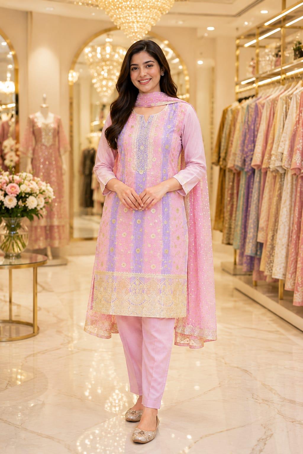Lavish Lavender & Rose Harmony — Suit Set at Trendy Closet, Morrisville NC