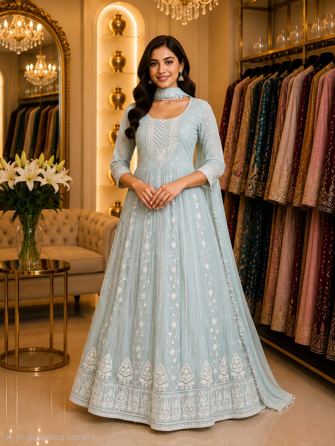 Azure Mist Gown — Gowns at Trendy Closet, Morrisville NC