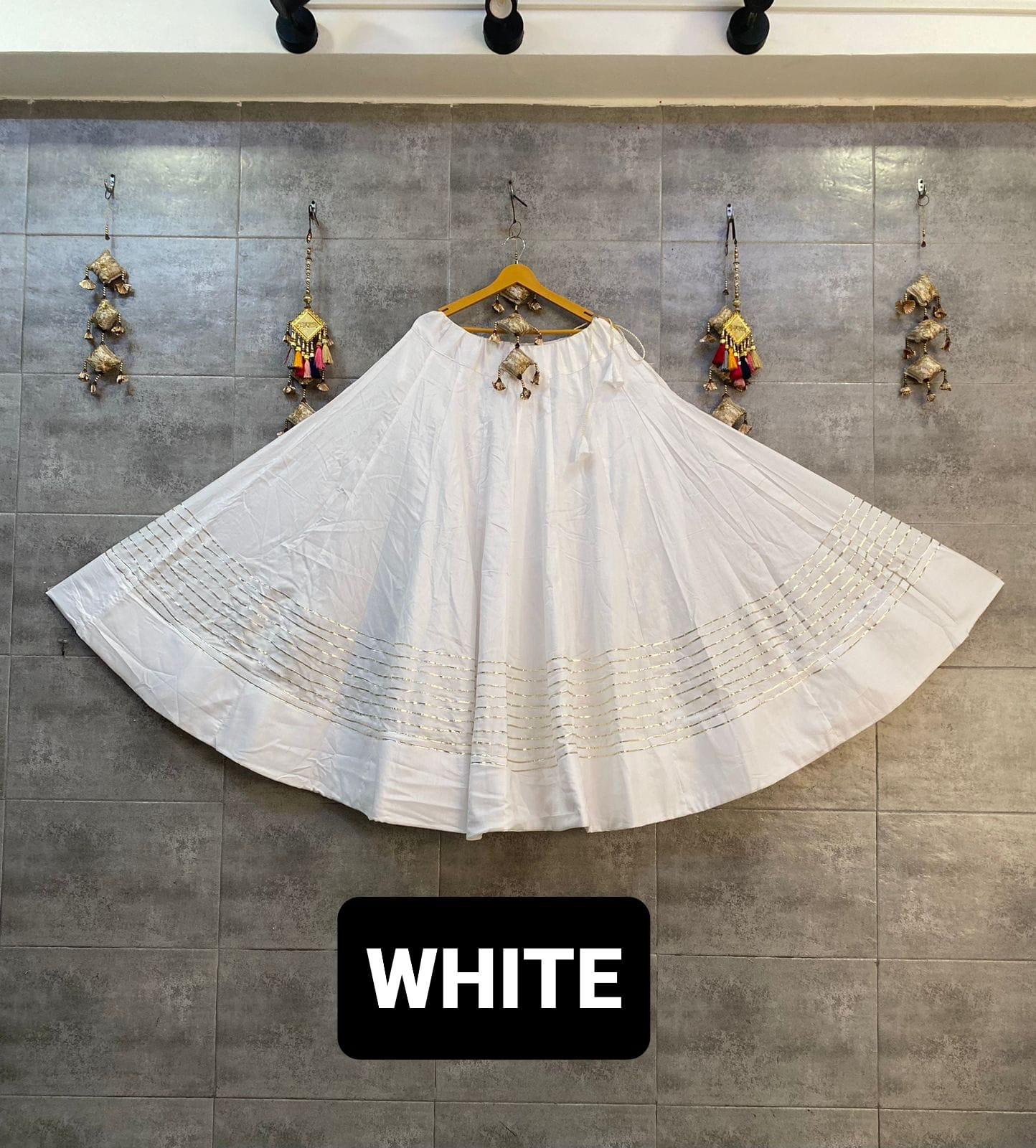 Moonlit Cotton Gota Lehenga — Ghagra Choli at Trendy Closet, Morrisville NC