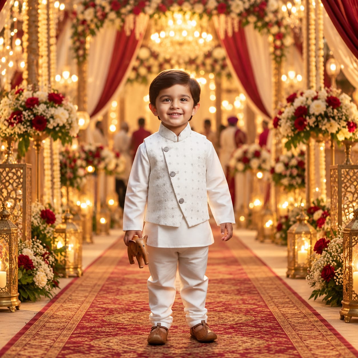Ivory Prince Nehru Set — Kids - Boy at Trendy Closet, Morrisville NC