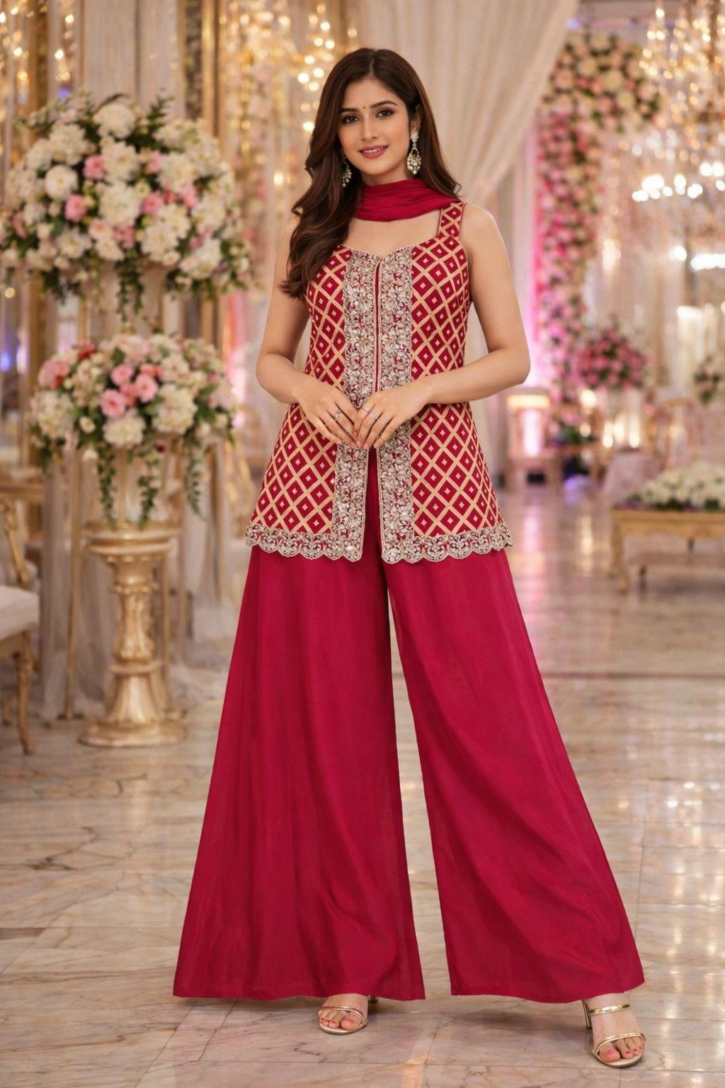 Ruby Radiance Palazzo Set — Palazzo Set at Trendy Closet, Morrisville NC