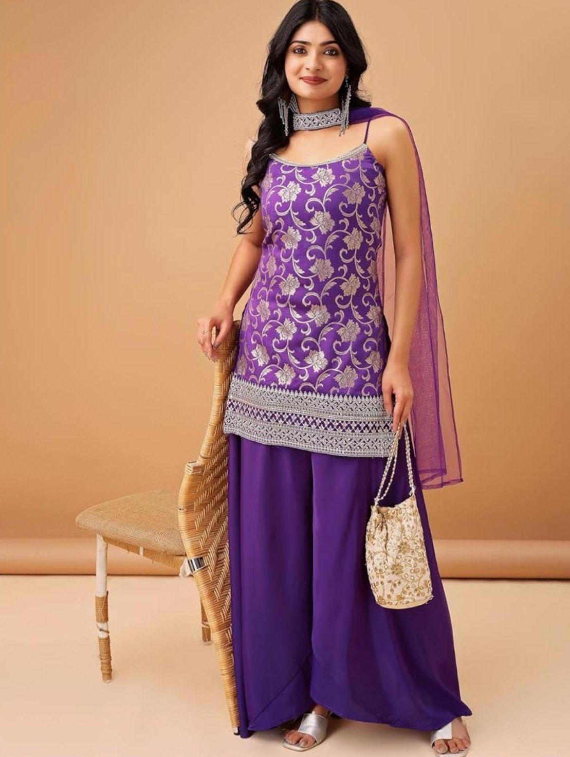 Amethyst Flora Palazzo Set — Palazzo Set at Trendy Closet, Morrisville NC