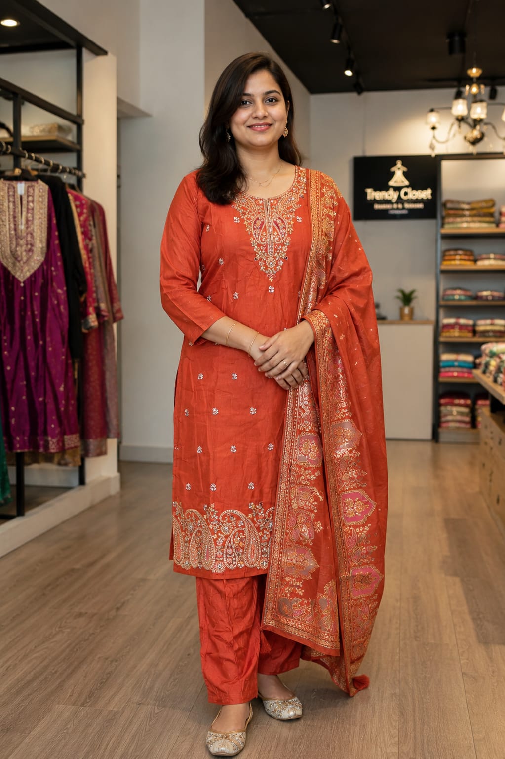 Saffron Heritage Suit Set — Suit Set at Trendy Closet, Morrisville NC