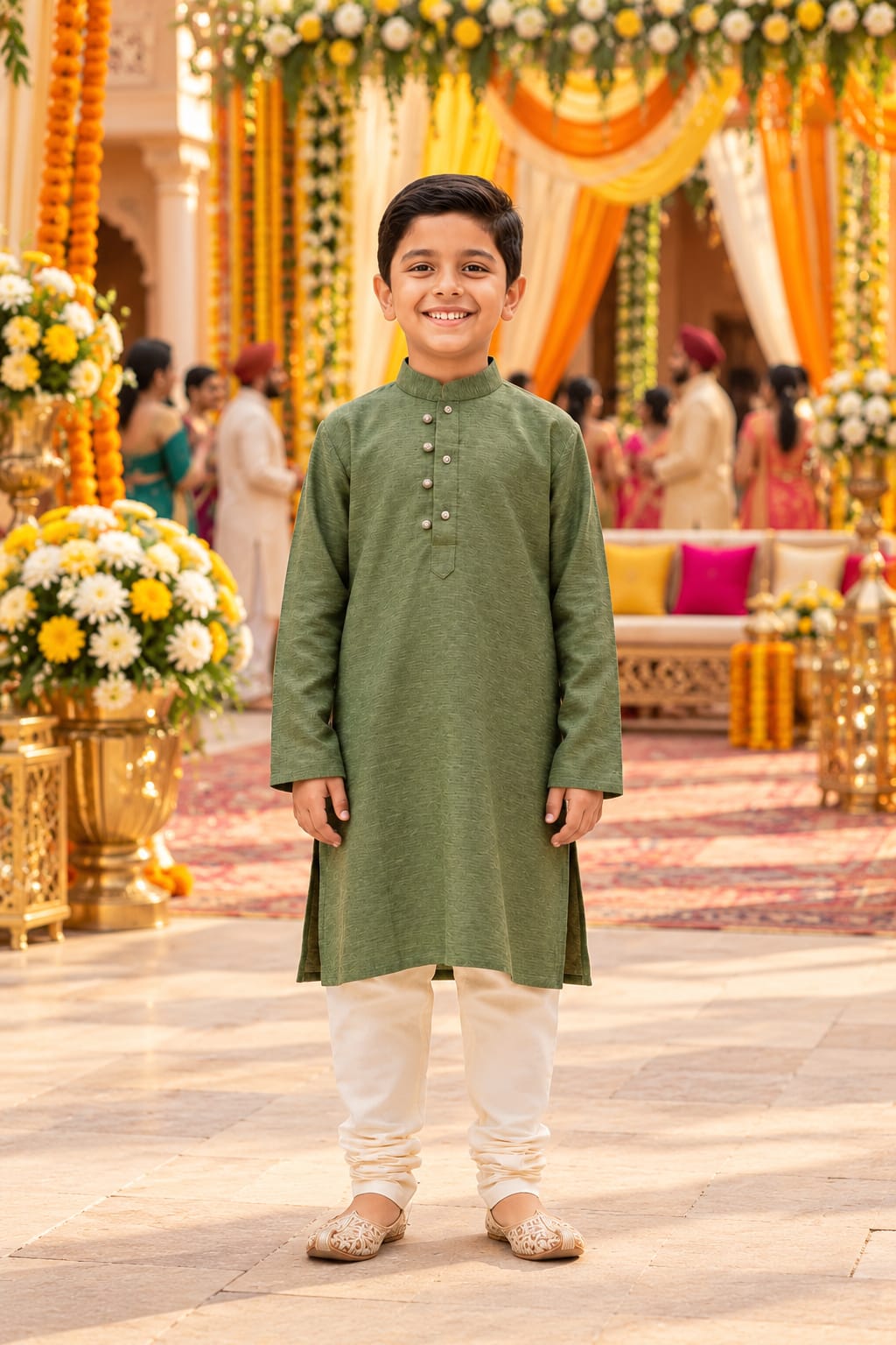 Sage Meadow Kurta Set — Kids - Boy at Trendy Closet, Morrisville NC