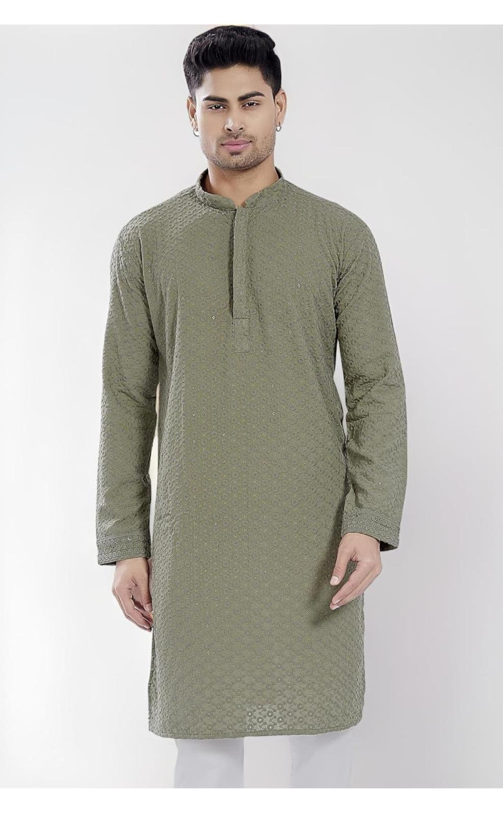 Sage Serenity Kurta — Men's Wear at Trendy Closet, Morrisville NC