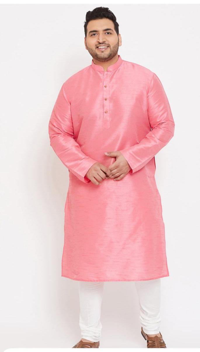 Rose Silk Classic Kurta Set — Men's Wear at Trendy Closet, Morrisville NC