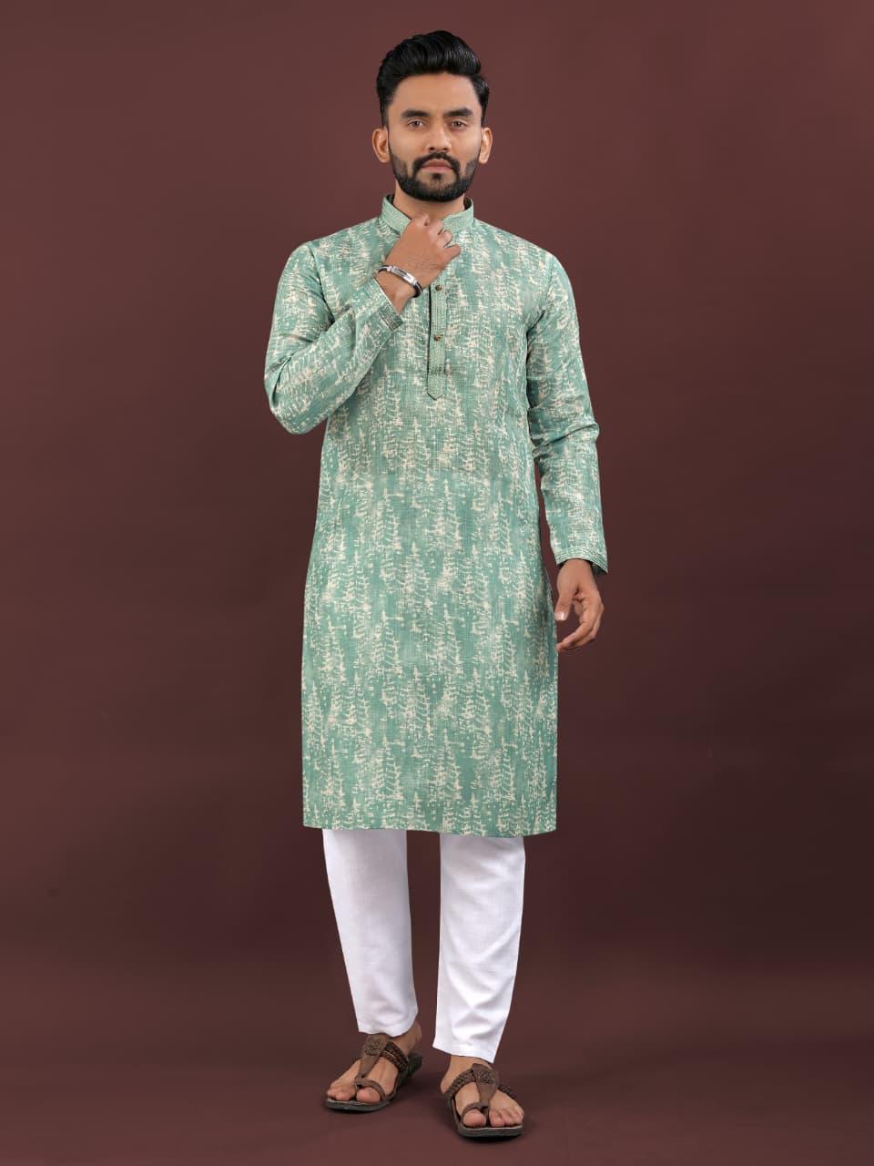 Sage Serenity Kurta Set — Men's Wear at Trendy Closet, Morrisville NC