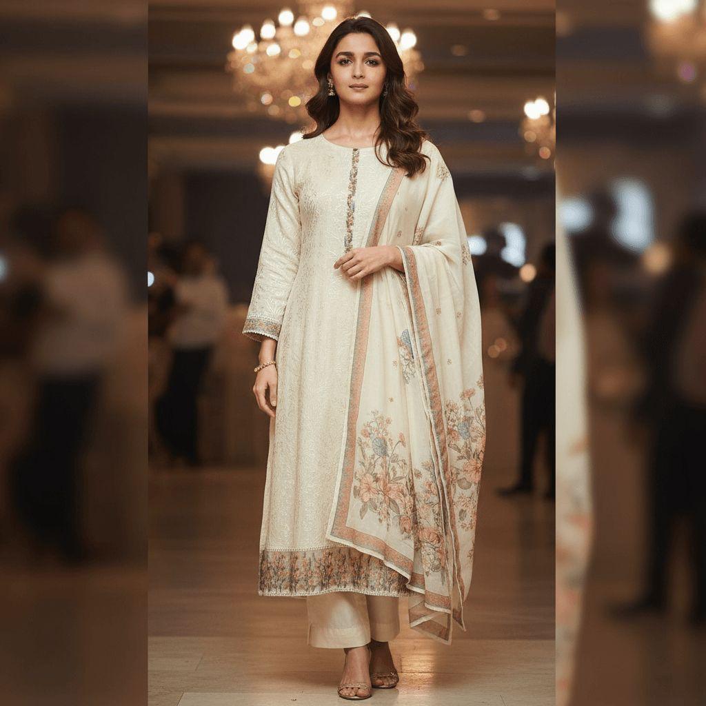 Ethereal Ivory Floral Suit Set — Suit Set at Trendy Closet, Morrisville NC