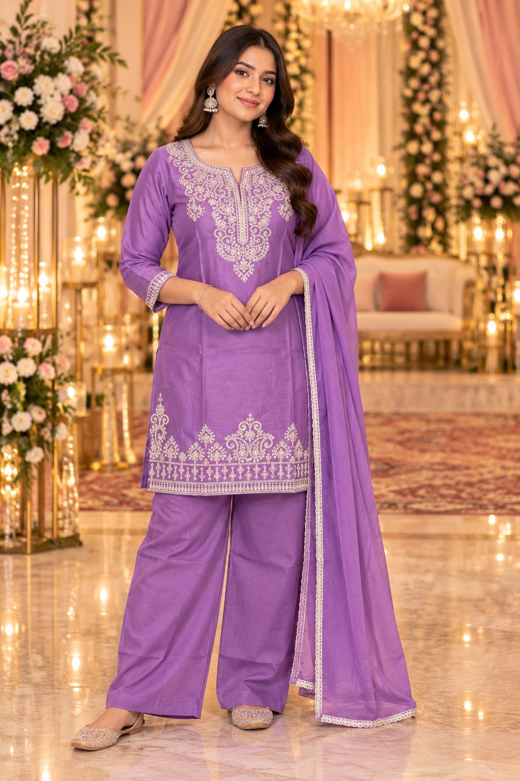 Lavender Lilac Palazzo Set — Palazzo Set at Trendy Closet, Morrisville NC