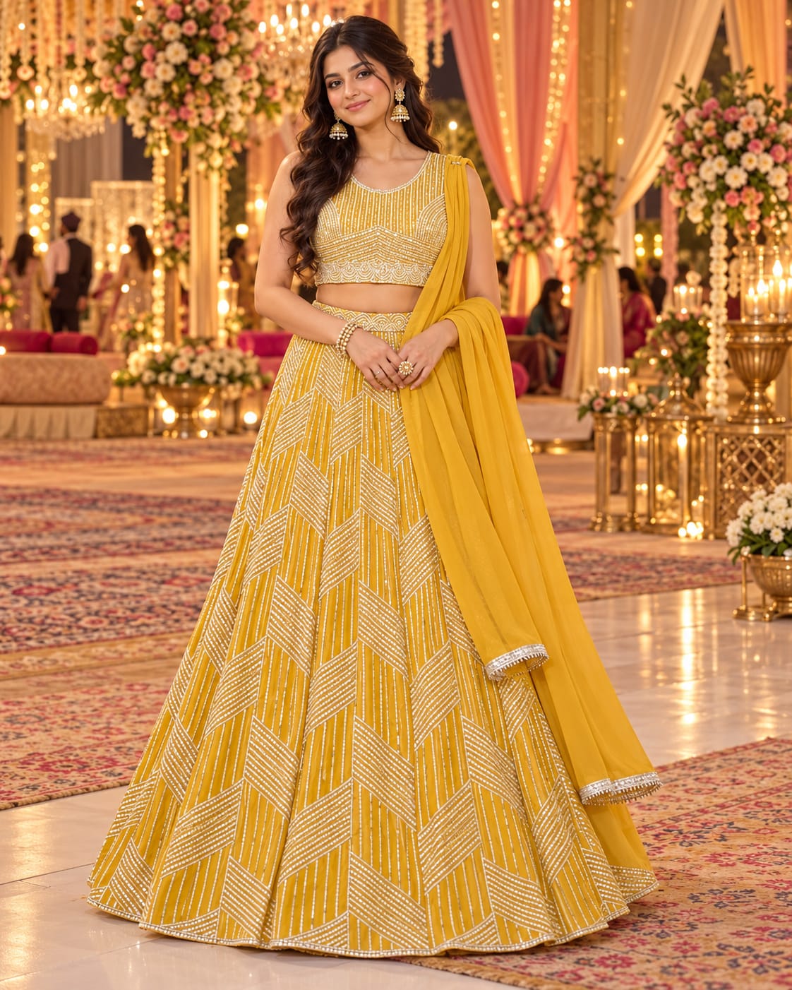 Radiant Sunbeam Lehenga — Lehengas at Trendy Closet, Morrisville NC