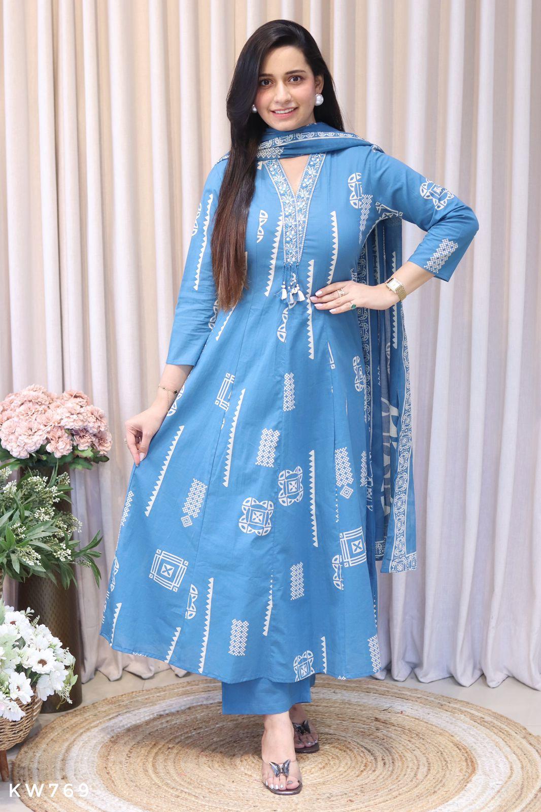 Azure Tribal Tales Suit Set — Suit Set at Trendy Closet, Morrisville NC