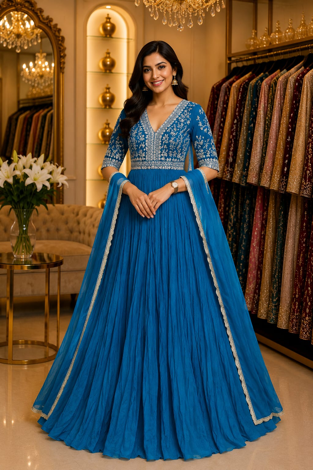 Azure Serenity Gown — Gowns at Trendy Closet, Morrisville NC