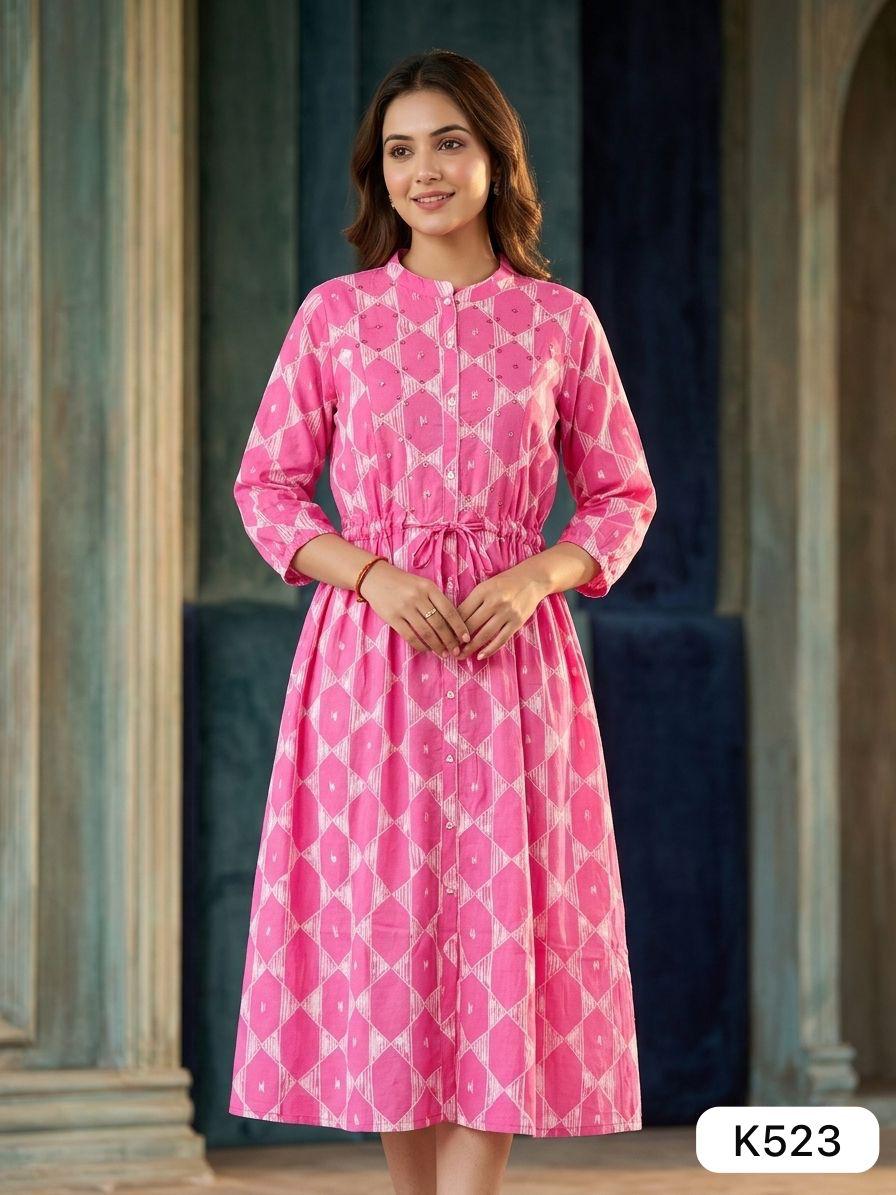Fuchsia Diamond Midi — Indo-Western at Trendy Closet, Morrisville NC