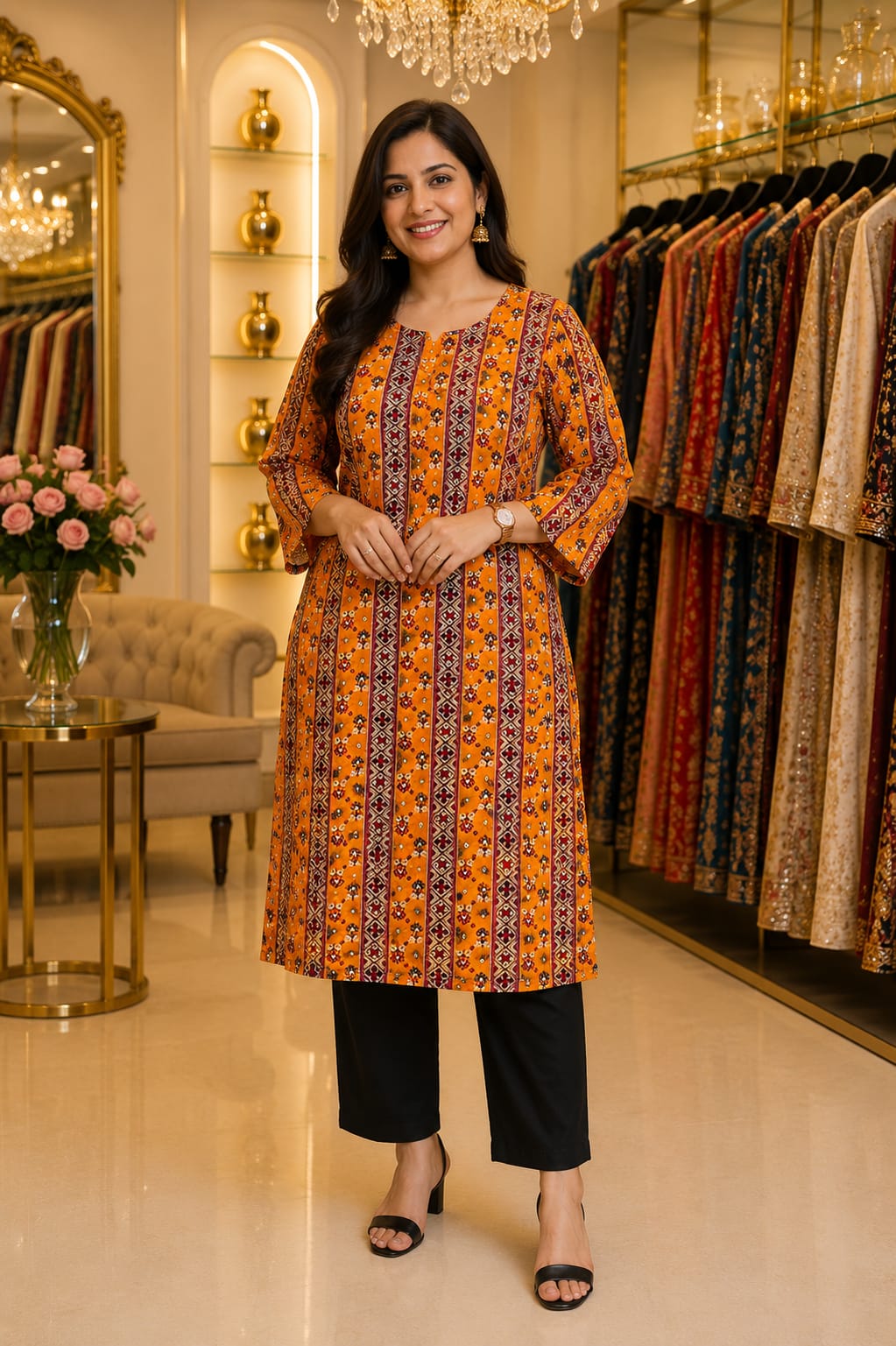Marigold Patola Harmony — Suit Set at Trendy Closet, Morrisville NC
